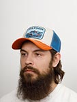 Бейсболка STETSON арт. 7761161 TRUCKER CAP STETSONS GARAGE (серый / оранжевый)